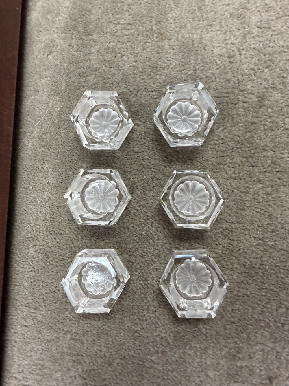 Vintage "Community" pattern Salt Cellars (set of 6)